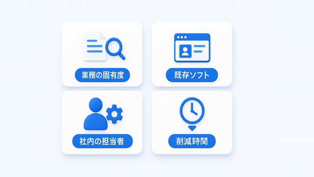 AIエージェントの類型を選ぶ4つの質問