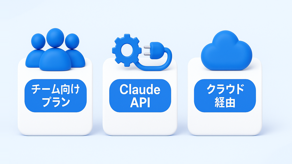 Claudeを法人で使う3つの経路
