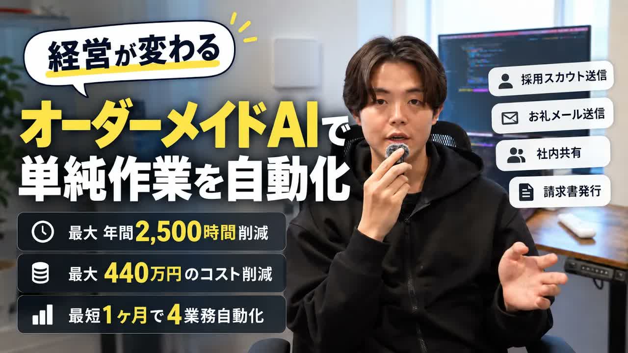 オーダーメイドAIとは？会社専用AIエージェント開発の中身